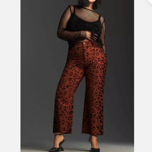 NWT Anthropologie Maeve 20W The Colette Cropped Wide-Leg...